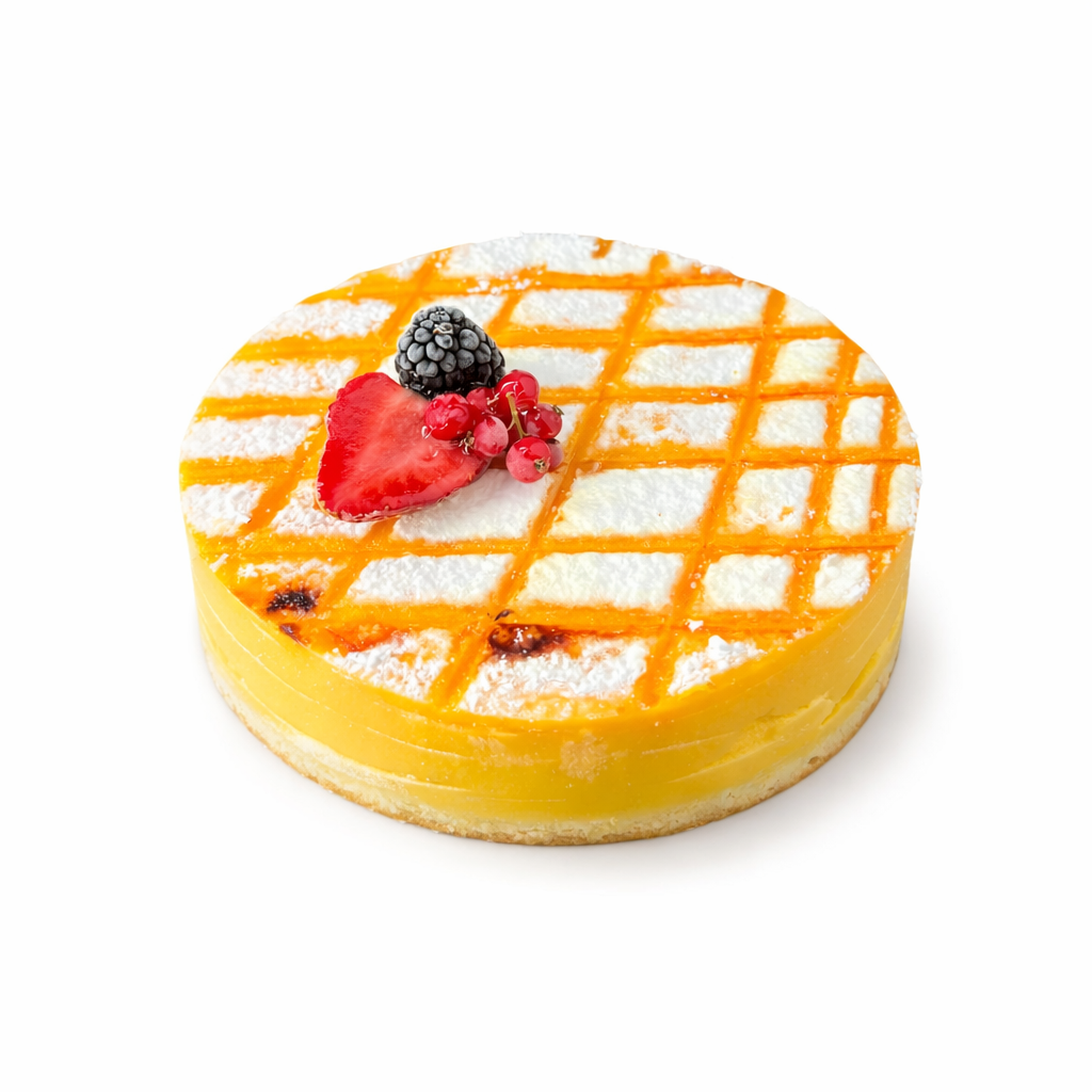 Tarta de yema tostada